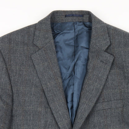 Mens UK Size 42 Wellington Regular Blue Suit Jacket