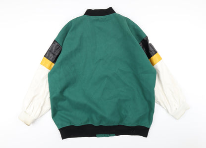 Missguided Womens Multicoloured Bomber Jacket Coat Size 14 Zip