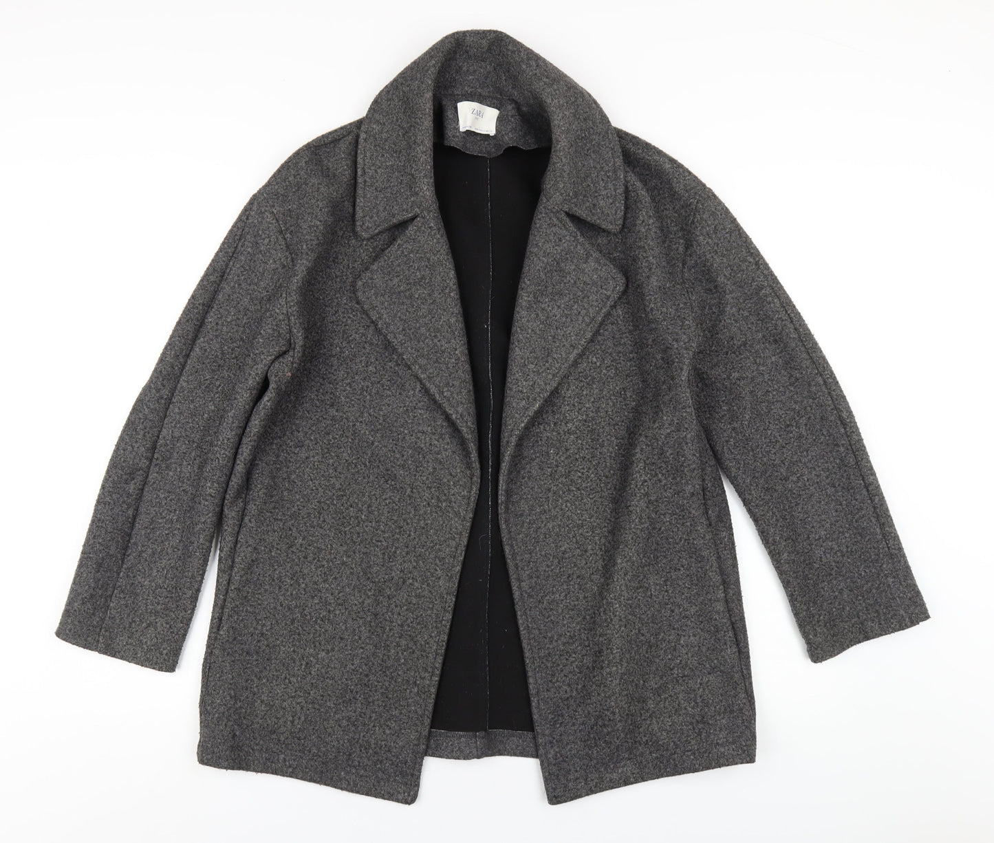 Zara Mens Grey Overcoat Coat Size S