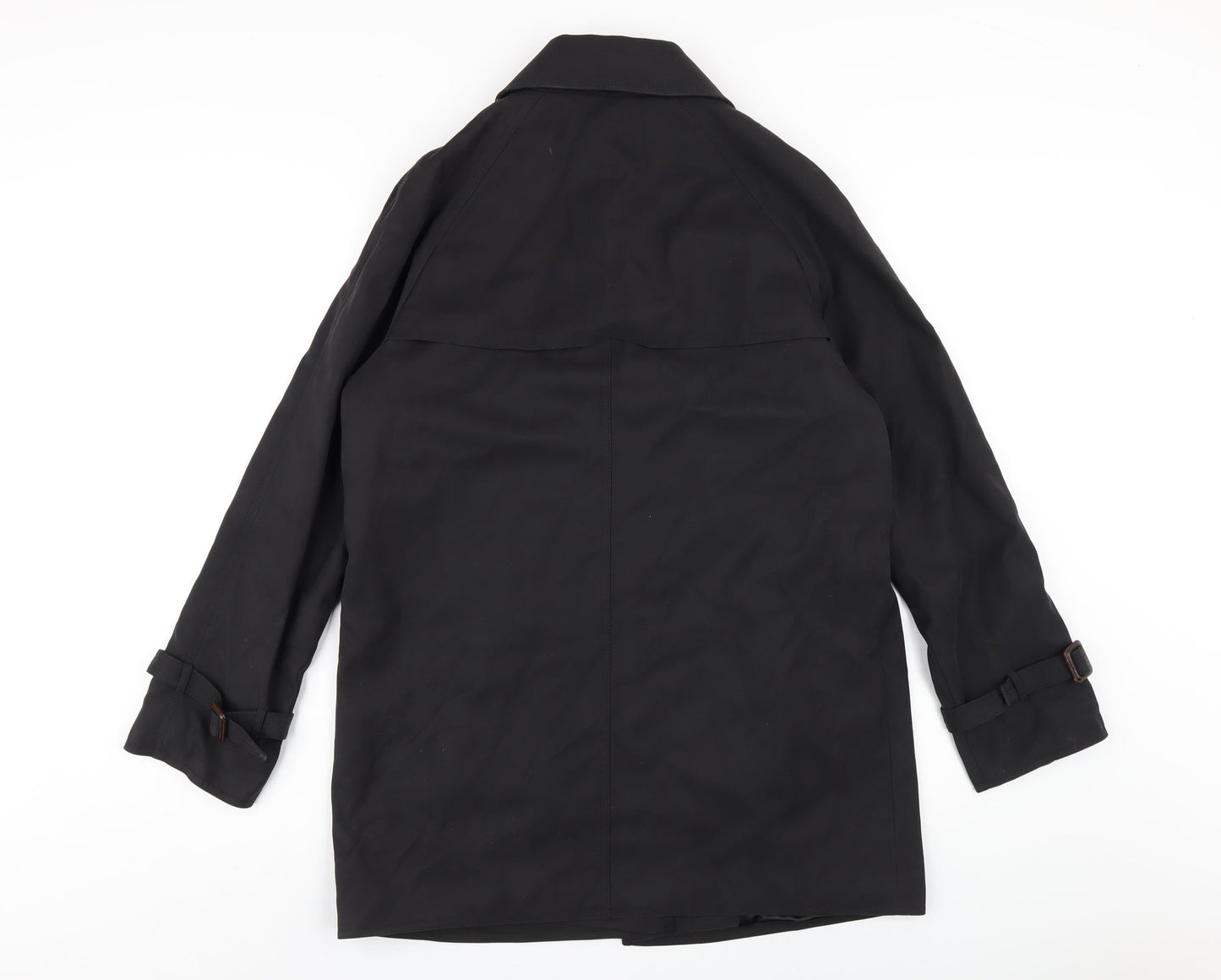Womens UK Size 10 David Barry Black Trench Coat