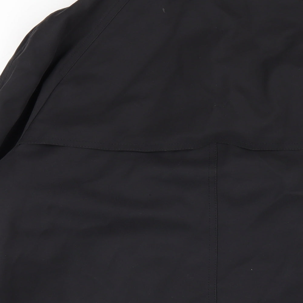 Womens UK Size 10 David Barry Black Trench Coat