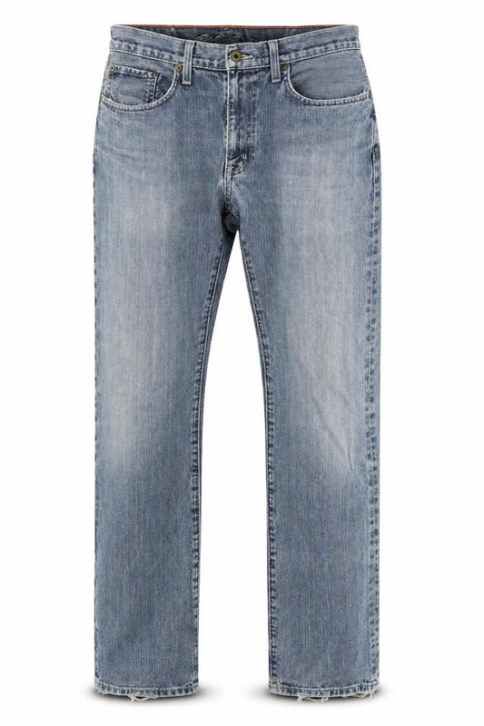 Mens UK Size 33 in Eddie Bauer Regular Fit Straight Blue Jeans