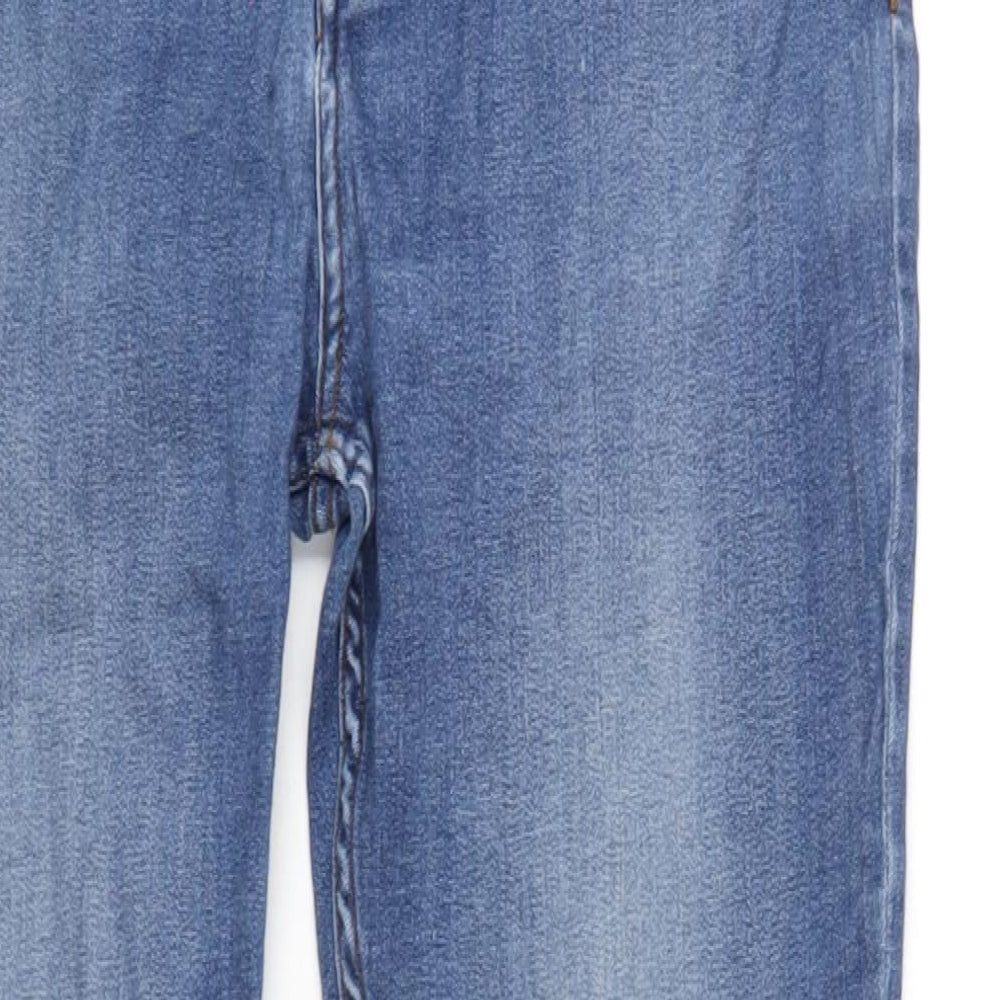 Denim & Co Mens Blue Cotton Skinny Jeans Size 34 in L34 in Regular Zip