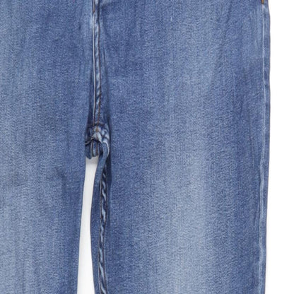 Denim & Co Mens Blue Cotton Skinny Jeans Size 34 in L34 in Regular Zip