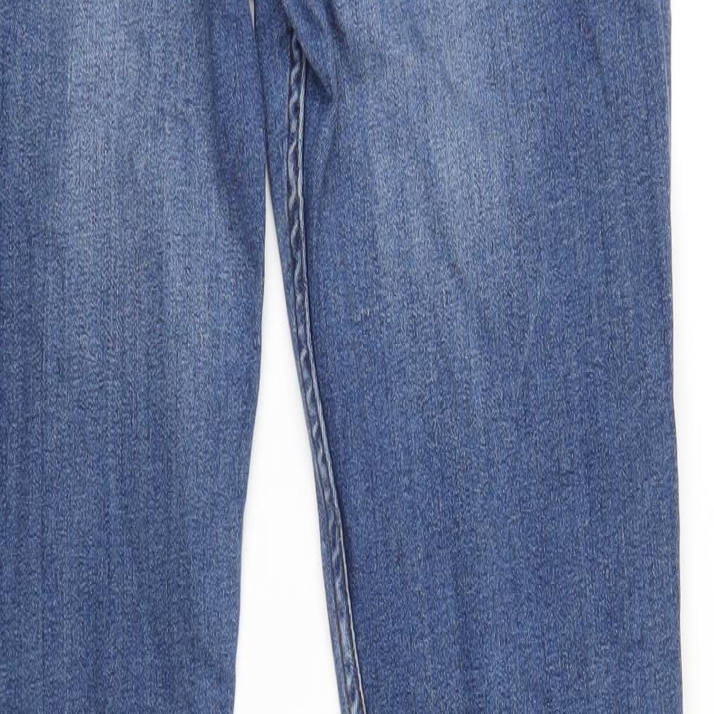 Denim & Co Mens Blue Cotton Skinny Jeans Size 34 in L34 in Regular Zip