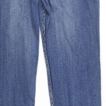 Denim & Co Mens Blue Cotton Skinny Jeans Size 34 in L34 in Regular Zip