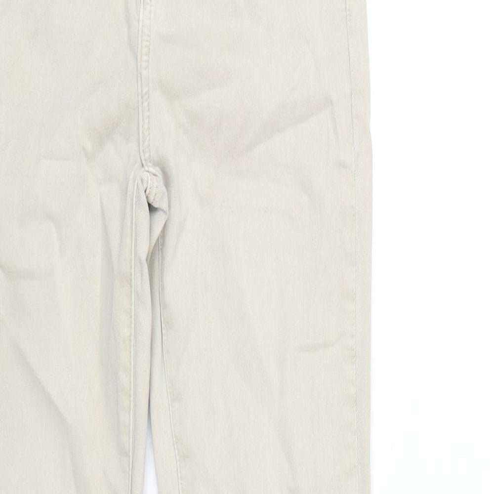Womens UK Size 10 Toxik3 Regular Fit Skinny Beige Jeans
