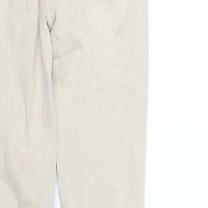 Womens UK Size 10 Toxik3 Regular Fit Skinny Beige Jeans