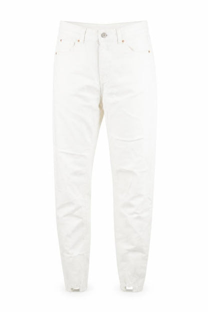 Womens UK Size 12 Denim & Co. Regular Fit Skinny White Jeans