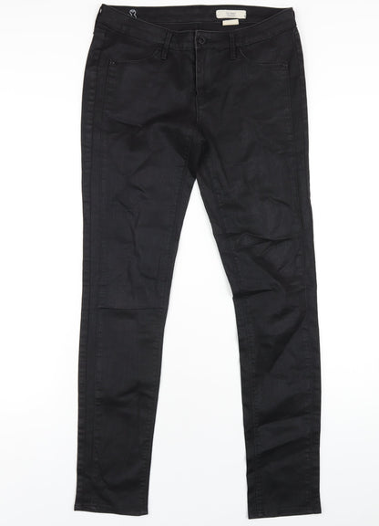 Womens UK Size 10 H&M Regular Fit Skinny Black Jeans