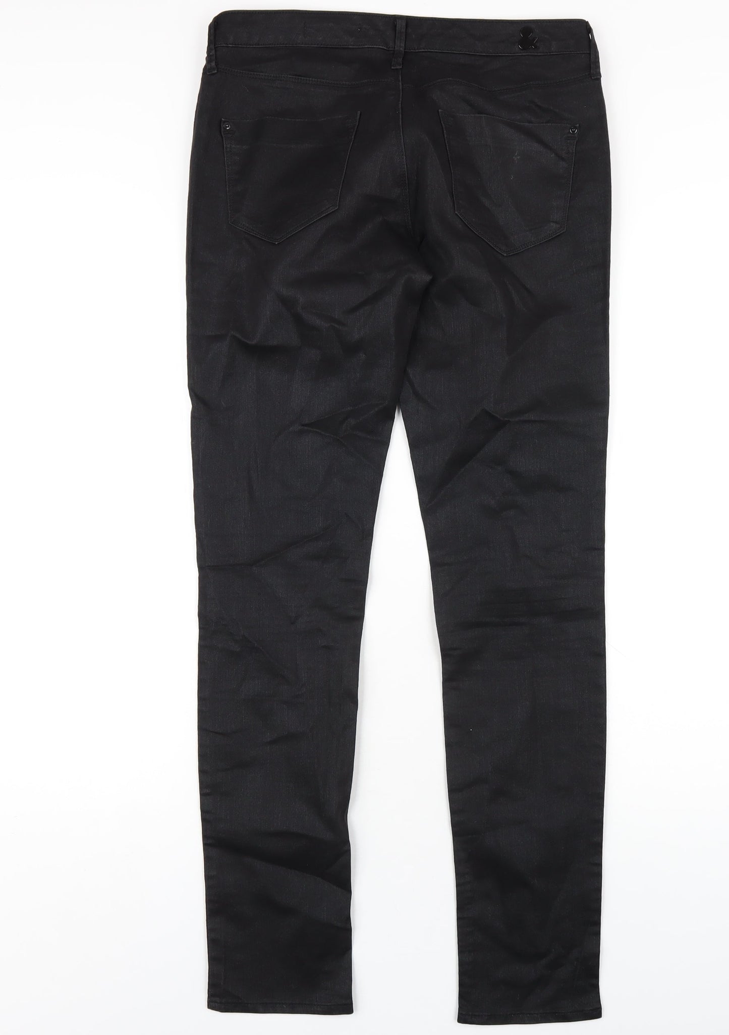 Womens UK Size 10 H&M Regular Fit Skinny Black Jeans