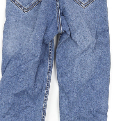 Topshop Womens Blue Cotton Skinny Jeans Size 25 in L32 in Regular Zip