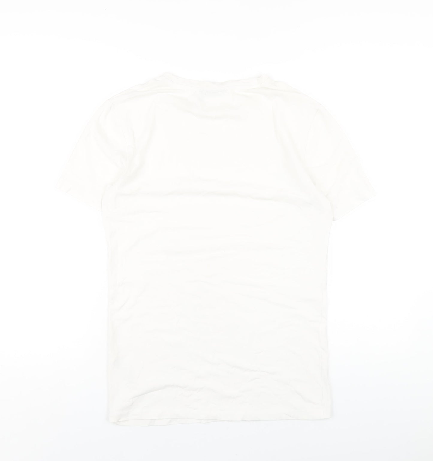 Womens UK Size M ASOS White Basic T-Shirt