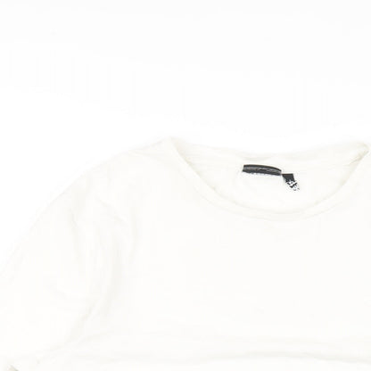 Womens UK Size M ASOS White Basic T-Shirt