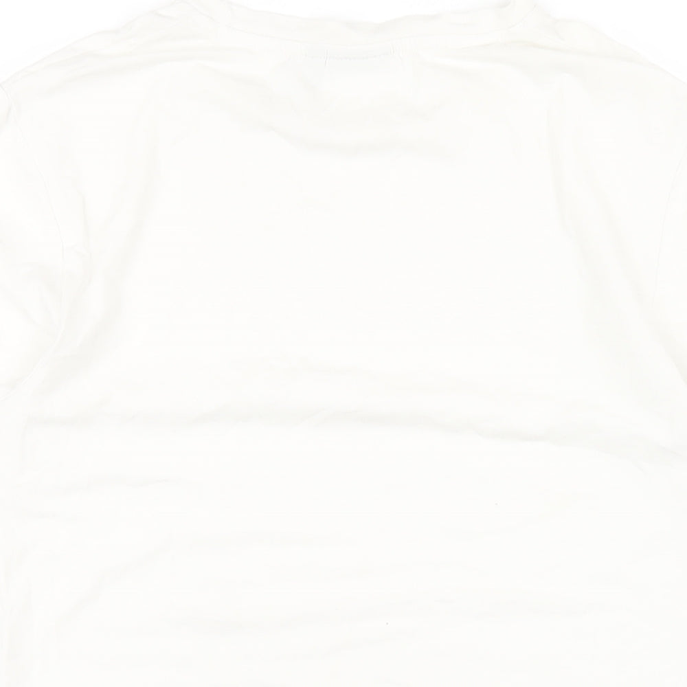 Womens UK Size M ASOS White Basic T-Shirt