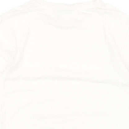 Womens UK Size M ASOS White Basic T-Shirt