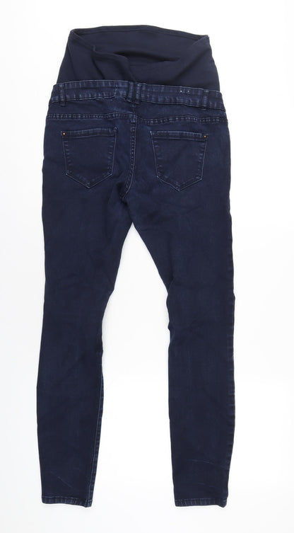 New Look Womens Blue Cotton Skinny Jeans Size 10 L29 in Regular