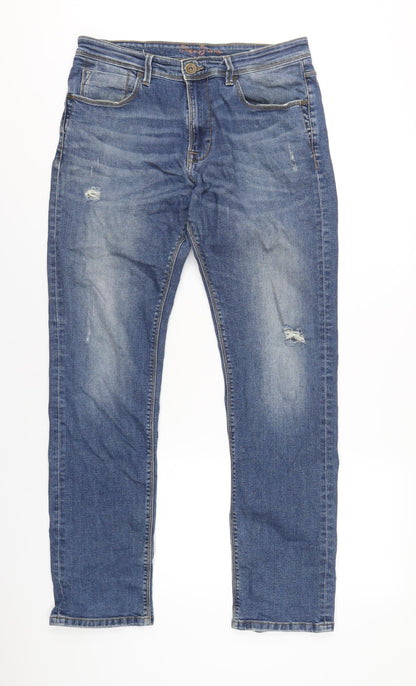 Mens UK Size 32 in Pepe Jeans Regular Fit Straight Blue Jeans
