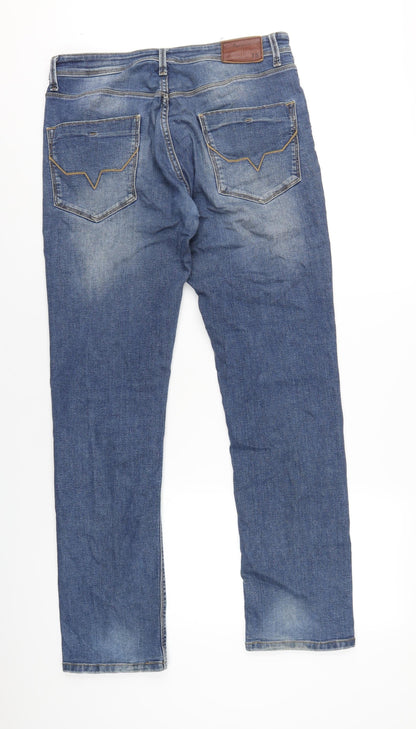Mens UK Size 32 in Pepe Jeans Regular Fit Straight Blue Jeans