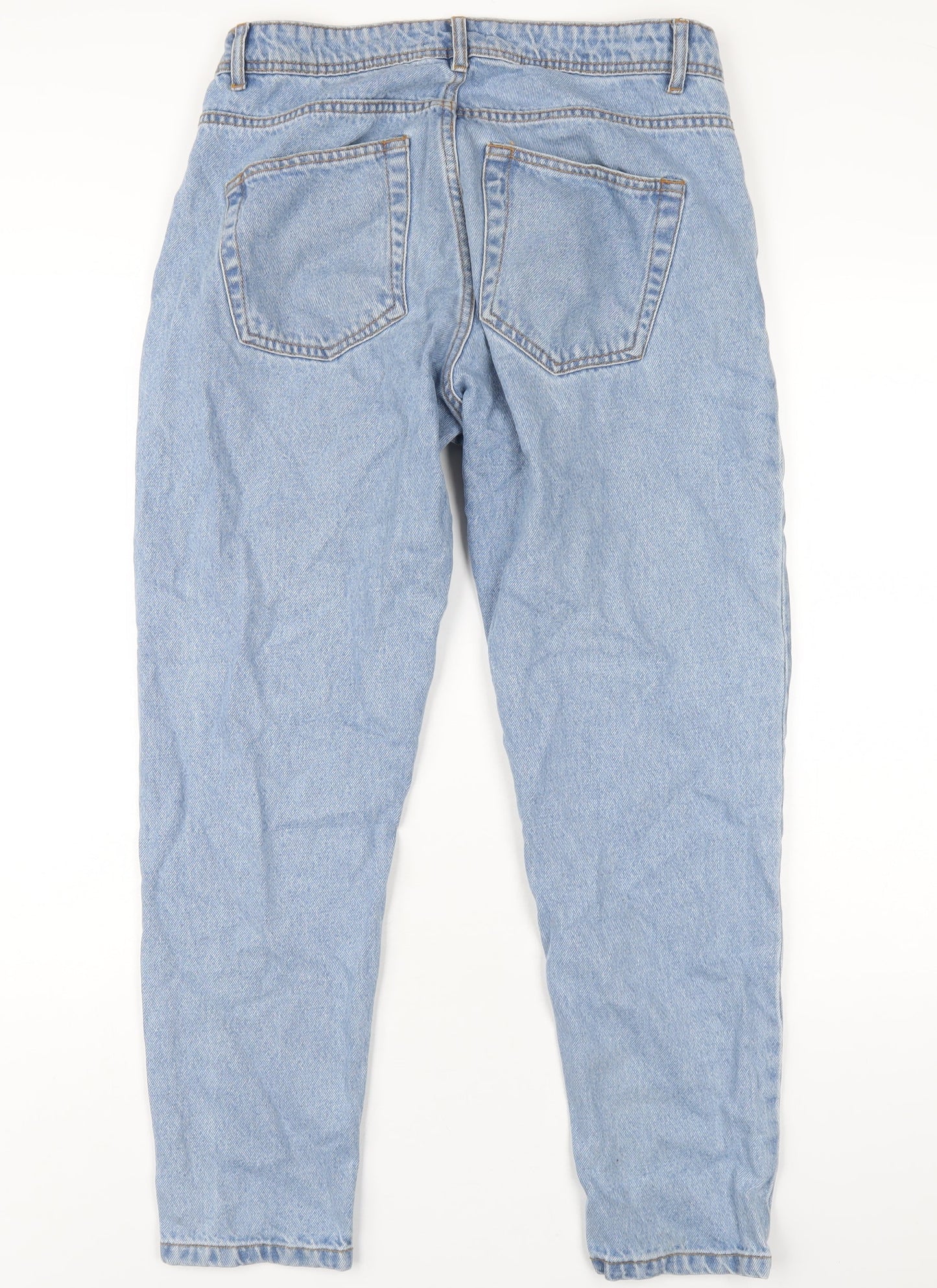 Don't Think Twice Womens Blue Cotton Mom Jeans Size 32 in L32 in Regular Zip