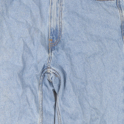 Don't Think Twice Womens Blue Cotton Mom Jeans Size 32 in L32 in Regular Zip