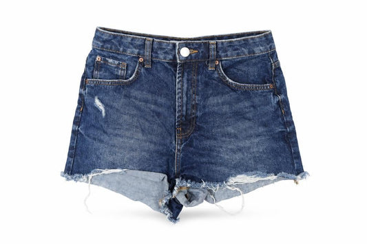 Womens UK Size 10 Denim & Co. Regular Fit Cut-Off Shorts