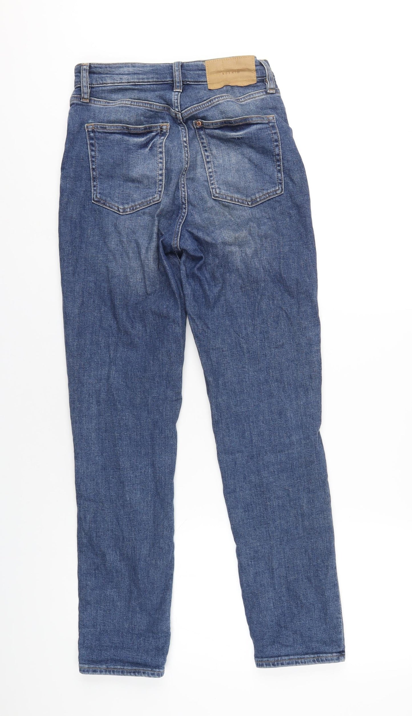 Womens UK Size 8 H&M Regular Fit Mom Blue Jeans