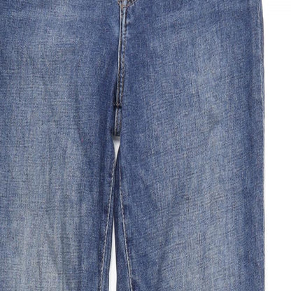 Womens UK Size 8 H&M Regular Fit Mom Blue Jeans