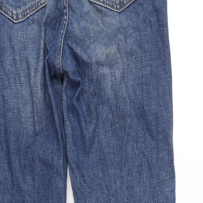 Womens UK Size 8 H&M Regular Fit Mom Blue Jeans