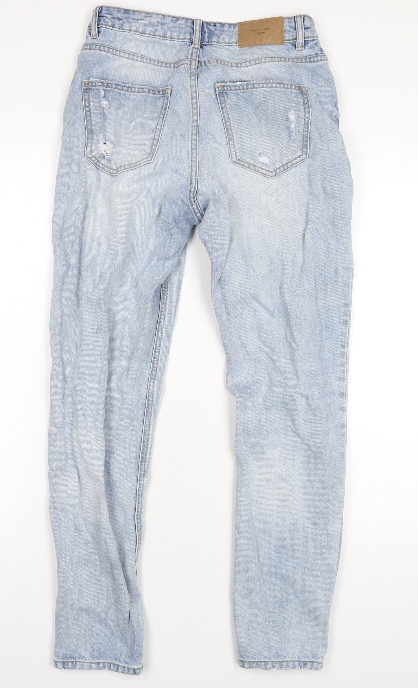 Womens UK Size 27 in VERO MODA Regular Fit Straight Blue Jeans