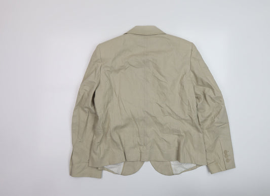 Womens UK Size 16 Marks and Spencer Beige Jacket