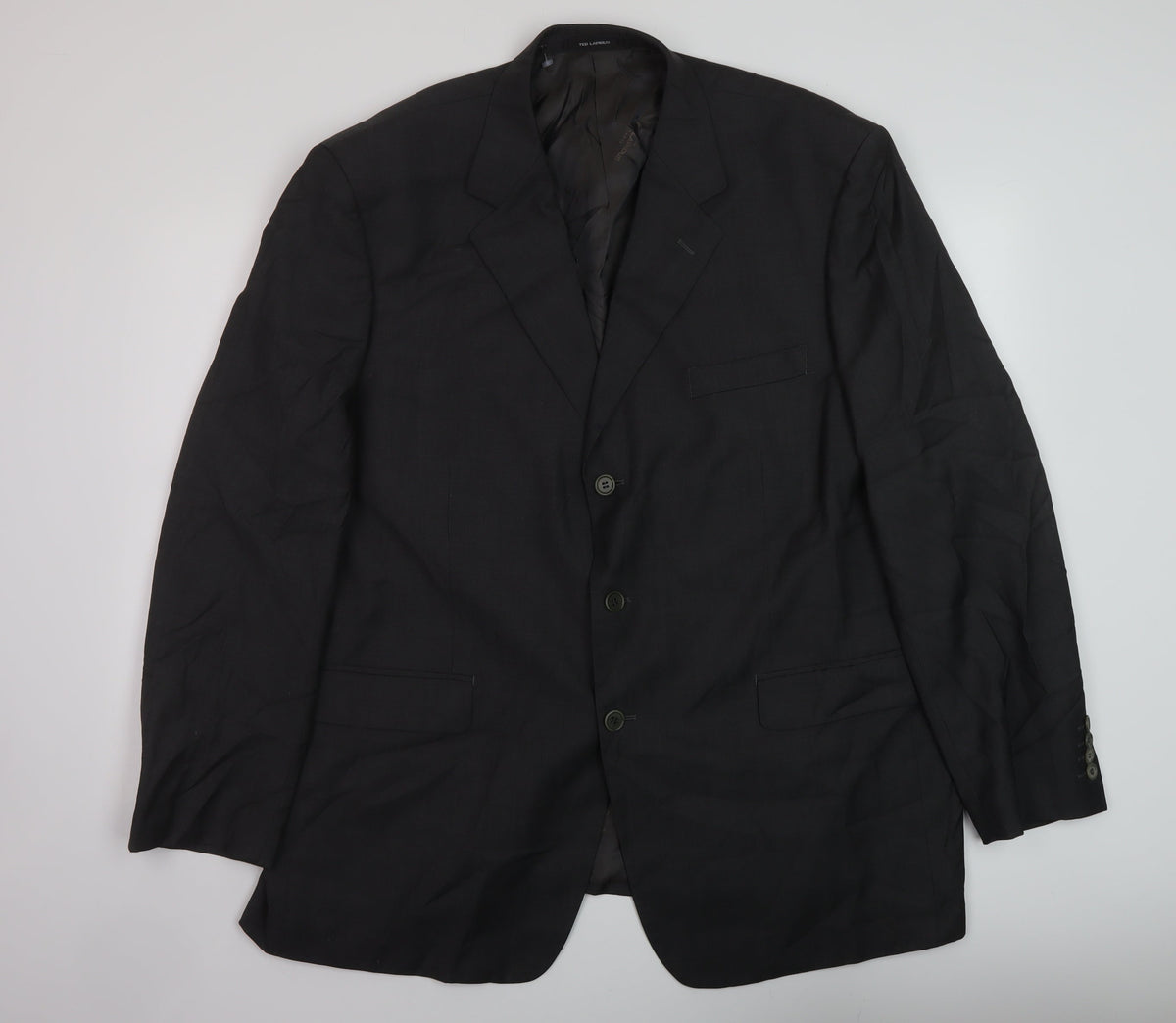 TED LAPIDUS Mens Grey Wool Jacket Suit Jacket Size 52 Regular
