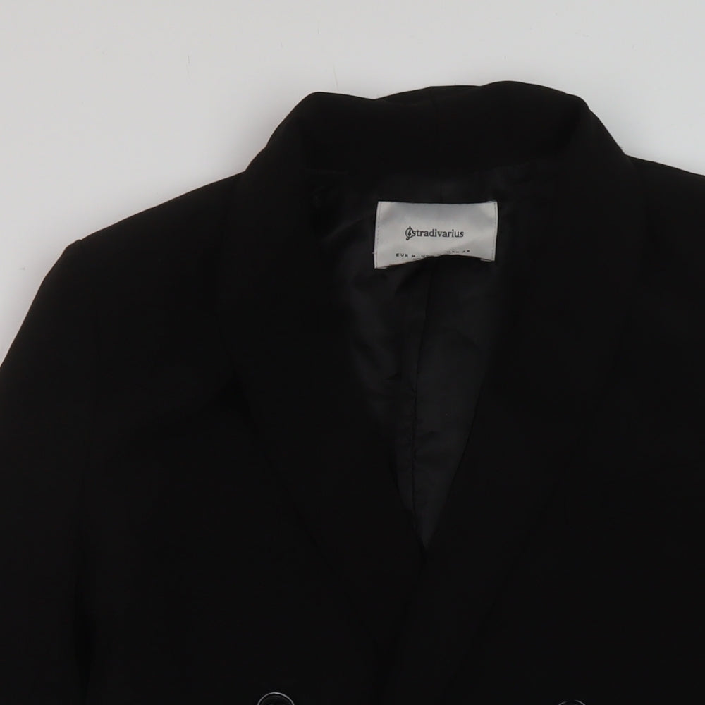 Womens UK Size M Stradivarius Black Jacket