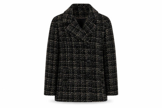 Womens UK Size 12 Bonmarché Black Overcoat