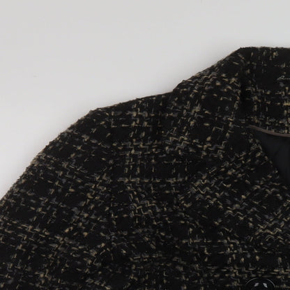 Womens UK Size 12 Bonmarché Black Overcoat