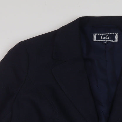 EMW Womens Blue Jacket Size 18 Hook & Eye