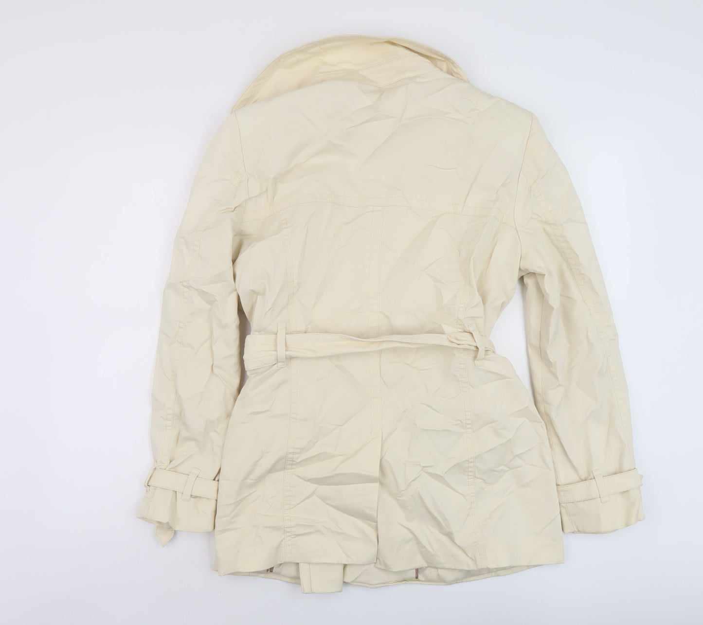 Autograph Womens Beige Jacket Size 14 Button