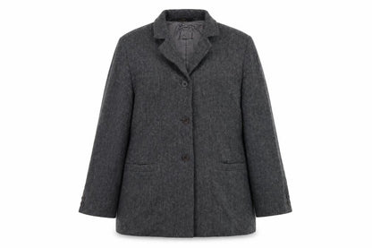 Marks & Spencer Womens Grey Overcoat Coat Size 14 Button