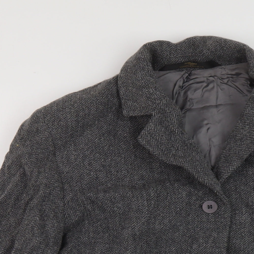 Womens UK Size 14 Marks and Spencer Grey Overcoat
