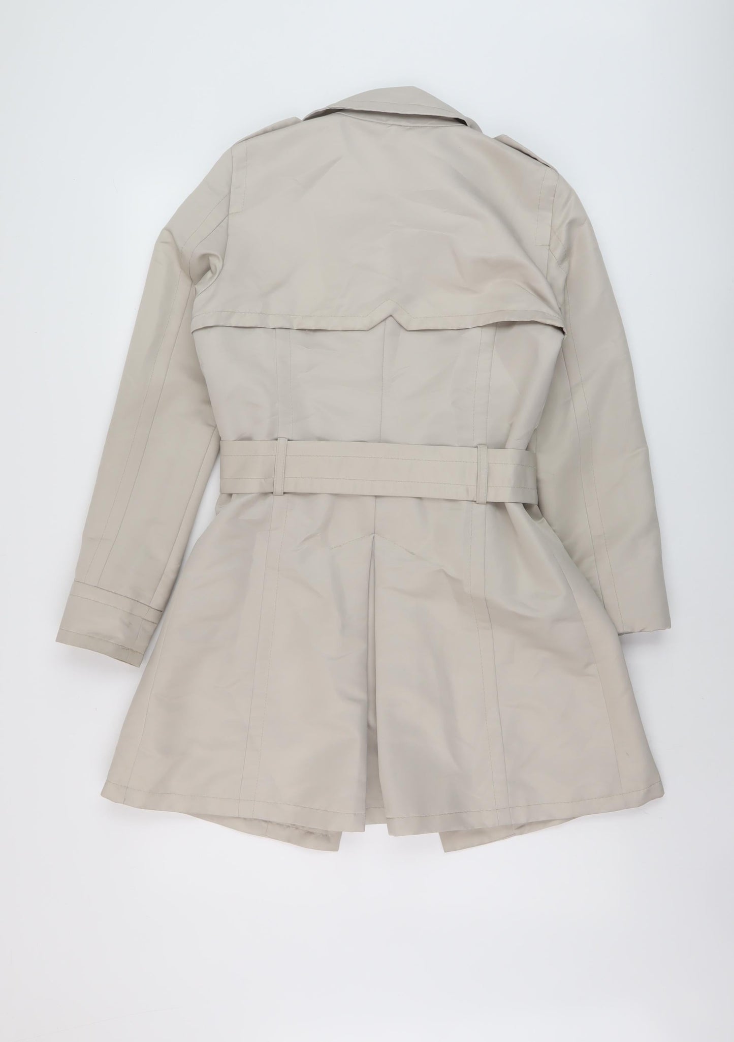 Womens UK Size S Mango Beige Overcoat