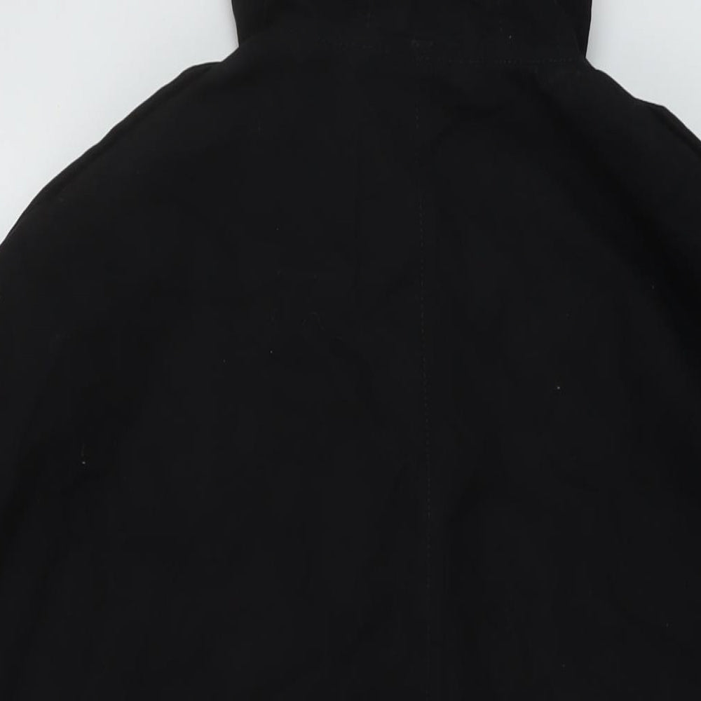 Nexyt Womens Black Rain Coat Coat Size 18 Zip