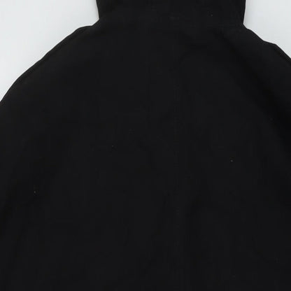Nexyt Womens Black Rain Coat Coat Size 18 Zip