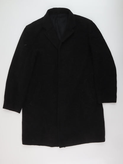 Mens UK Size 42 CG Black Overcoat