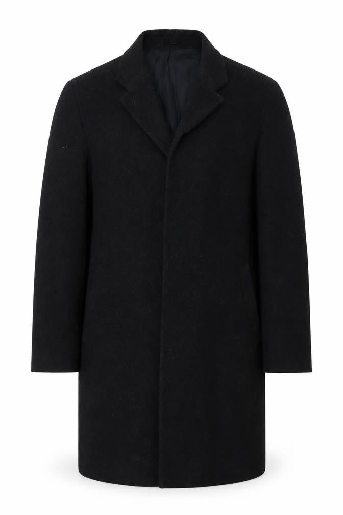 Mens UK Size 42 CG Black Overcoat