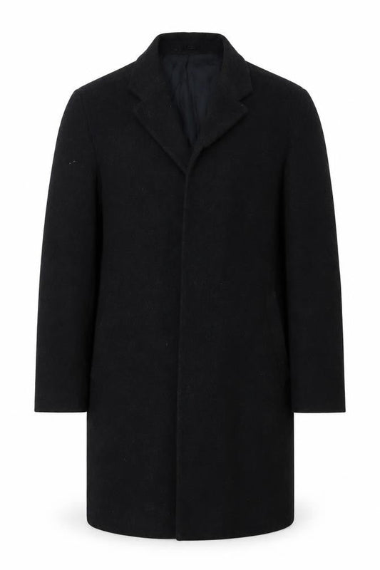 Mens UK Size 42 CG Black Overcoat