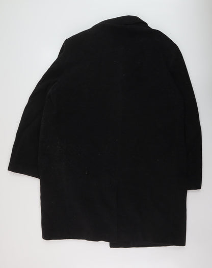Mens UK Size 42 CG Black Overcoat