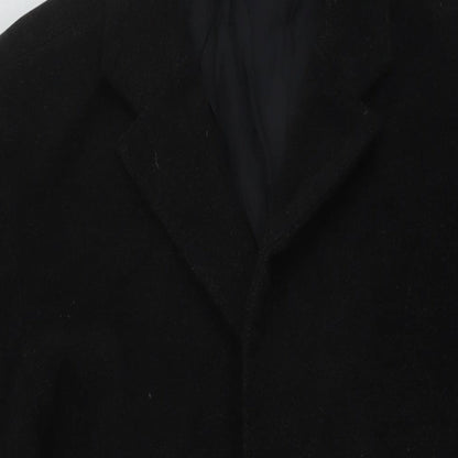 Mens UK Size 42 CG Black Overcoat