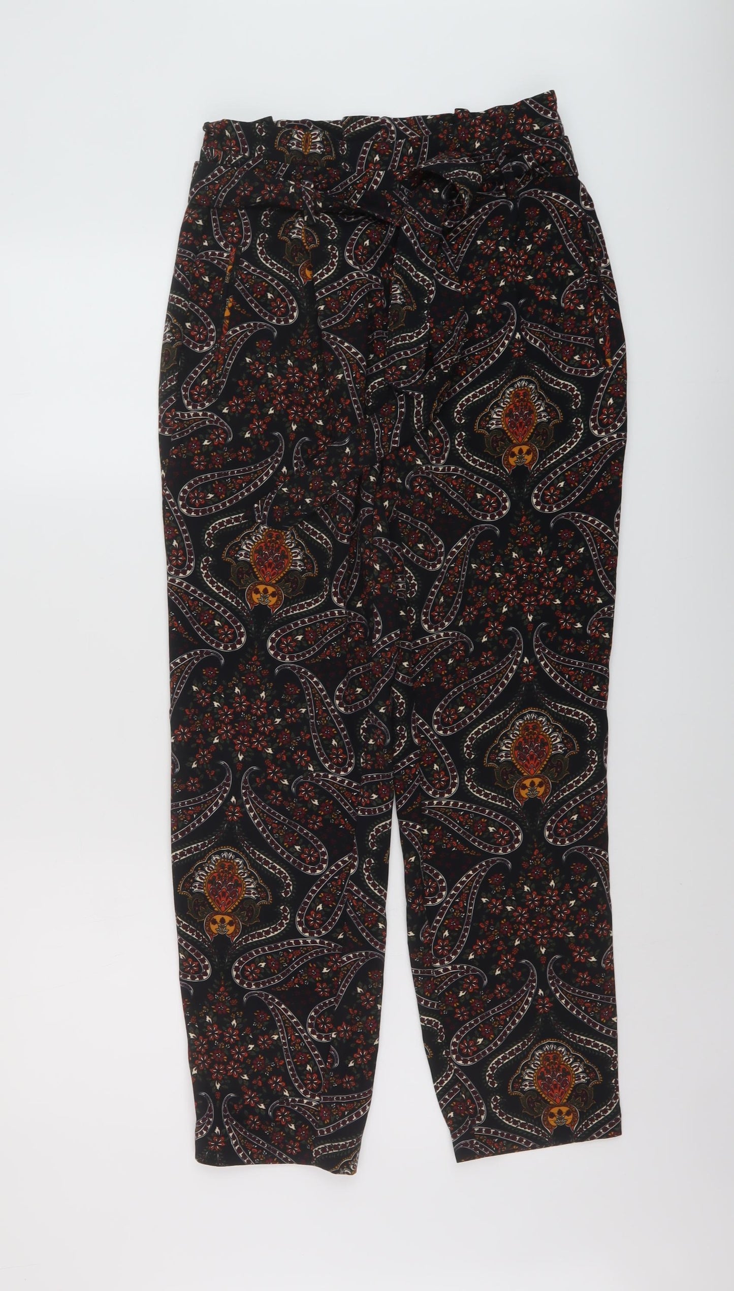 Womens UK Size 9 Months Stradivarius Regular Fit  Black Trousers
