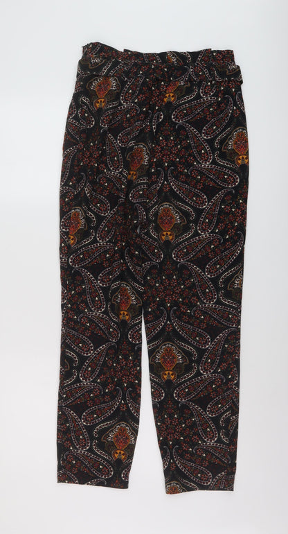 Womens UK Size 9 Months Stradivarius Regular Fit  Black Trousers