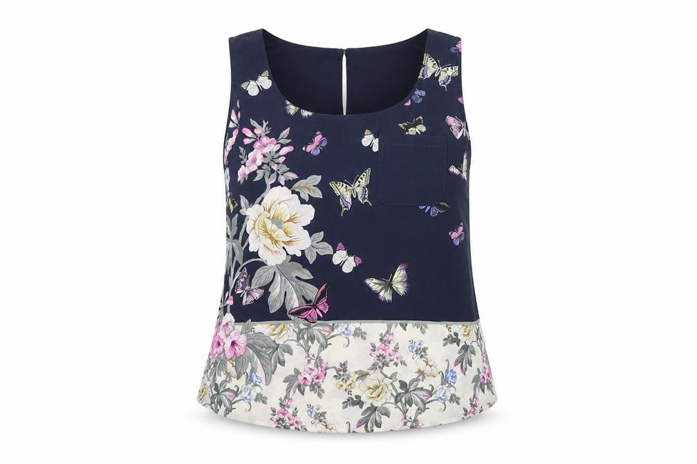 Womens UK Size 8 Oasis Blue Basic Tank